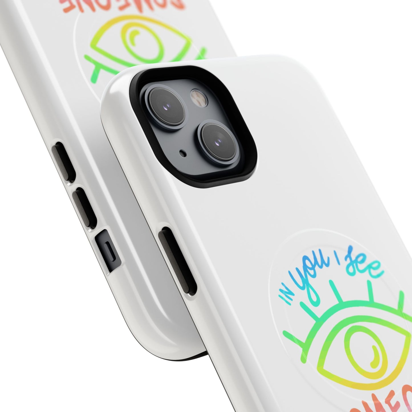 Vibrant Eye and Text Tough Magnetic Case