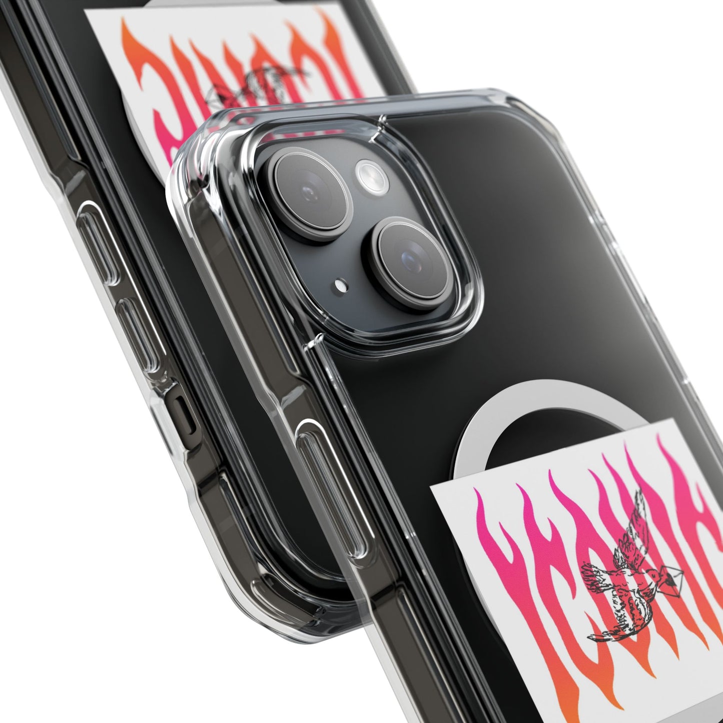 Flame Flight Iconic Magnetic clear Impact case