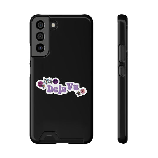 Phone Case + Card Holder For Samsung S21 to S22 – Olivia Rodrigo Deja Vu | Black Edition