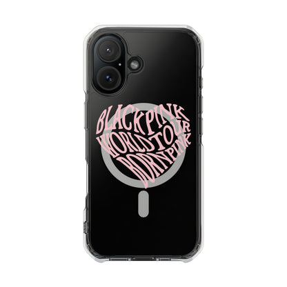Born Pink Heart Typography - Magnetic Clear Impact Case