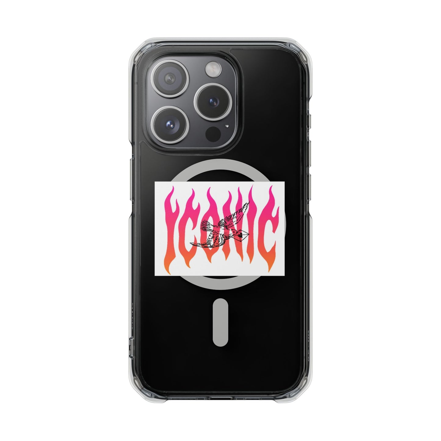 Flame Flight Iconic Magnetic clear Impact case