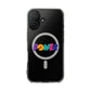 Retro Flower Power Color Pop Magnetic Clear Impact Case