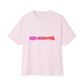 Wavy Groovy Typography Unisex Oversized Boxy Tee