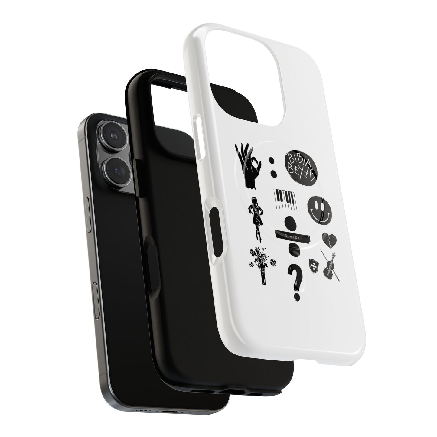 Ocean Wave with Heart Outline Tough Magnetic case