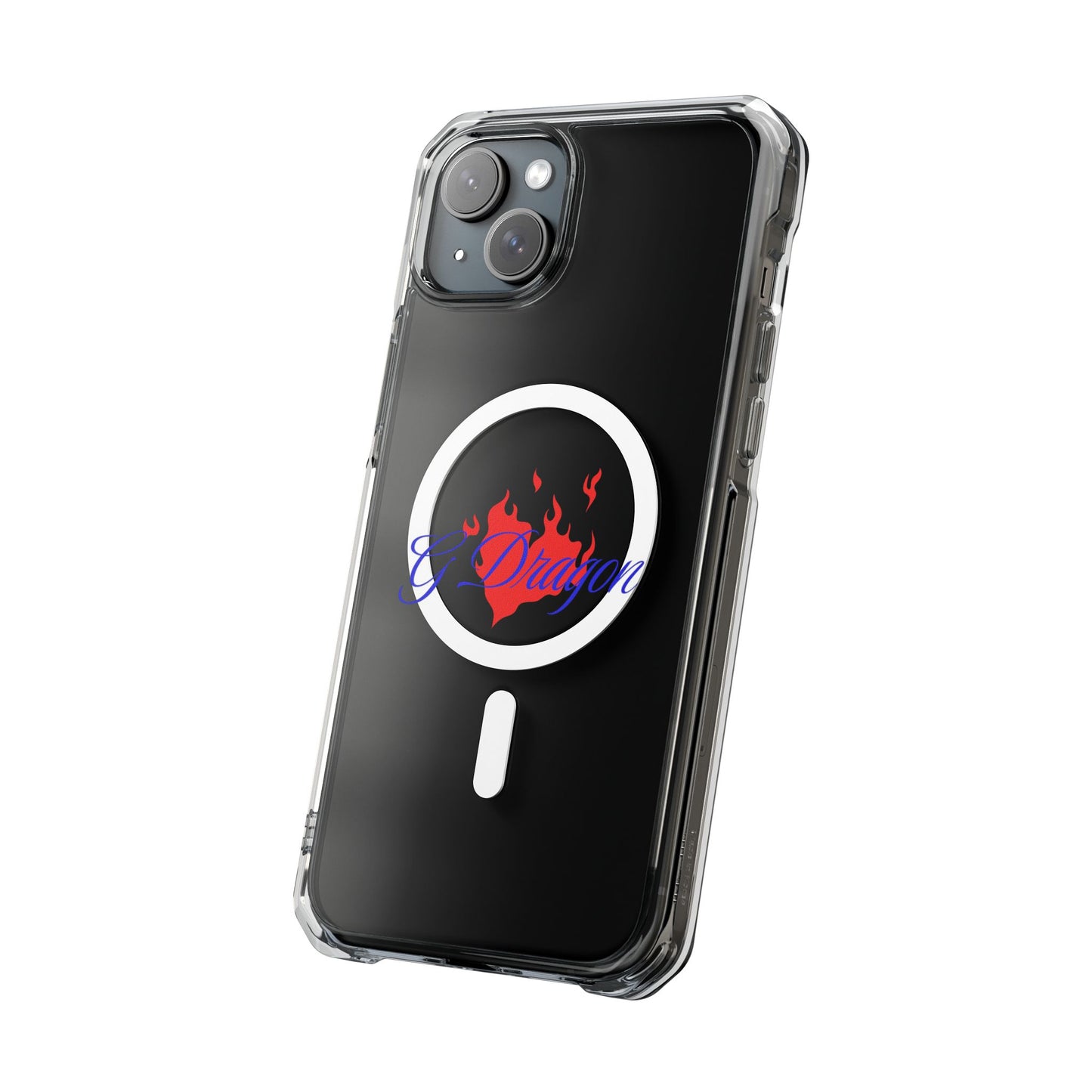 Heart on Fire Bold Script Magnetic Clear Impact Case