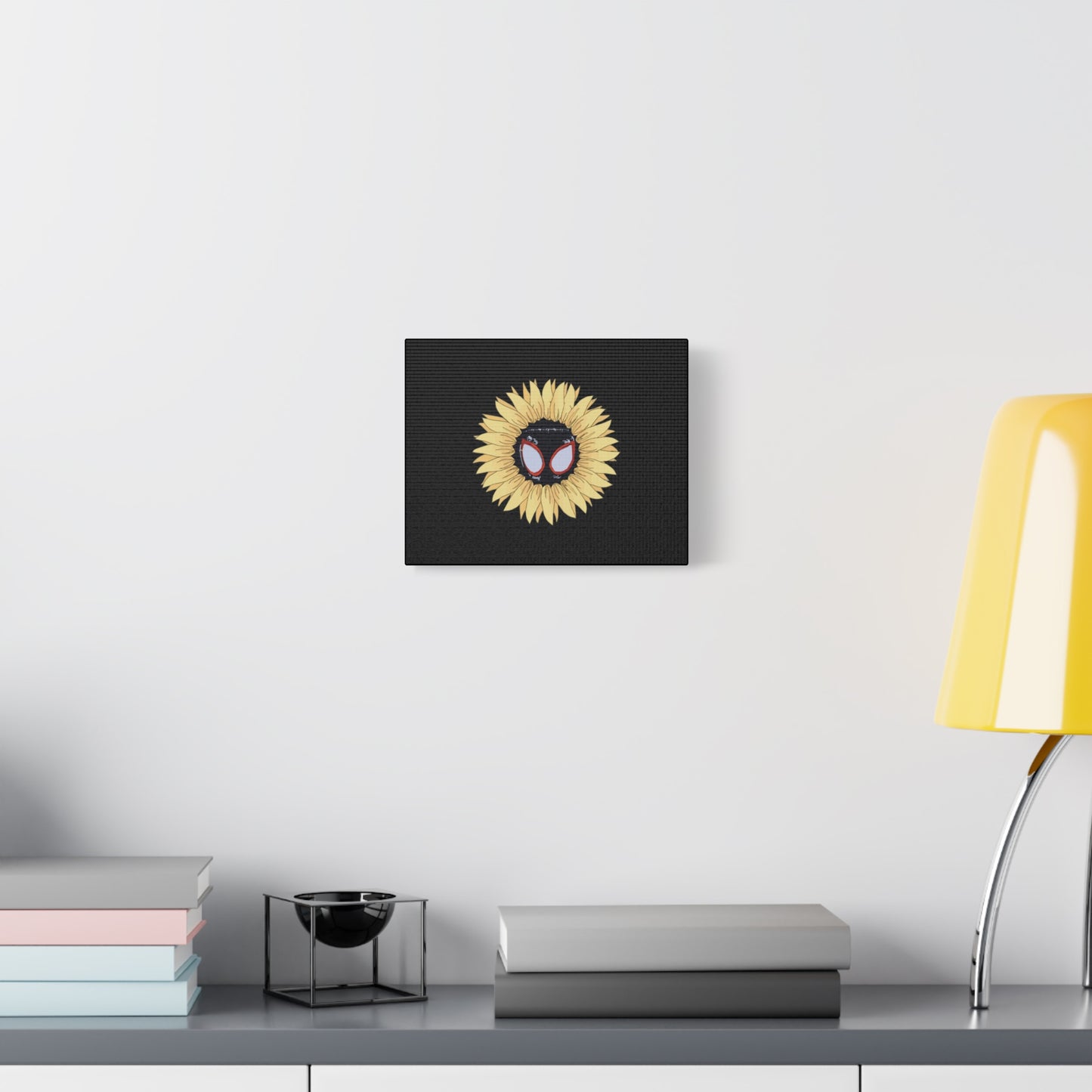 Sunflower Mask Illustration Canvas