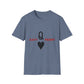 Dual Name Impact - Unisex Softstyle T-shirt