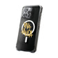 Golden Brush Script Magnetic Clear Impact case