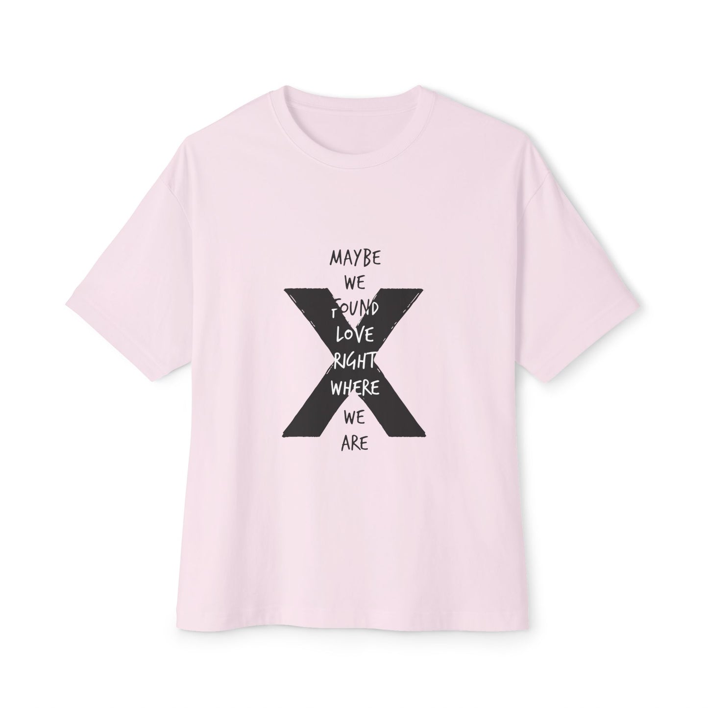 Abstract Paw and Brush Stroke Oversized Boxy Tee