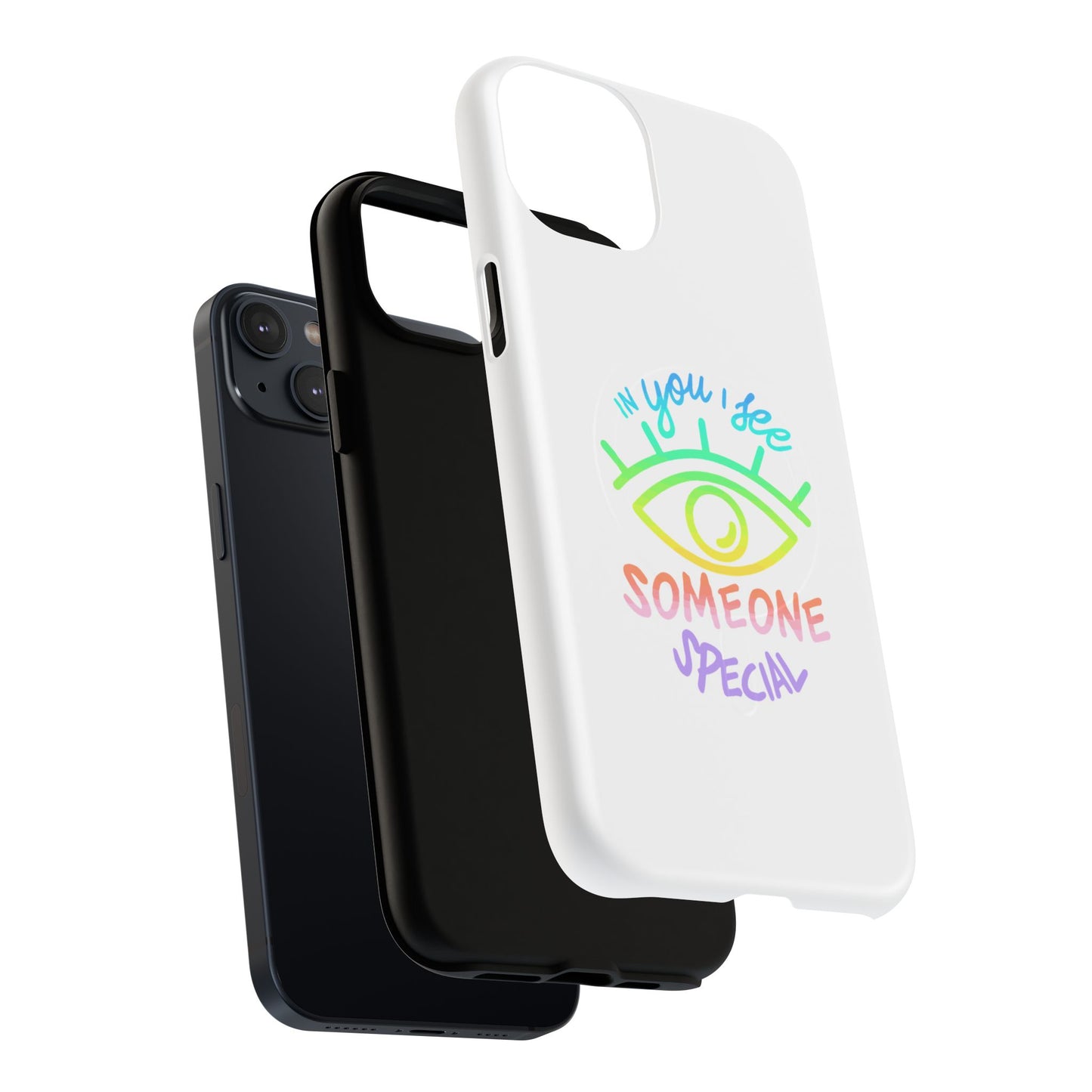 Vibrant Eye and Text Tough Magnetic Case