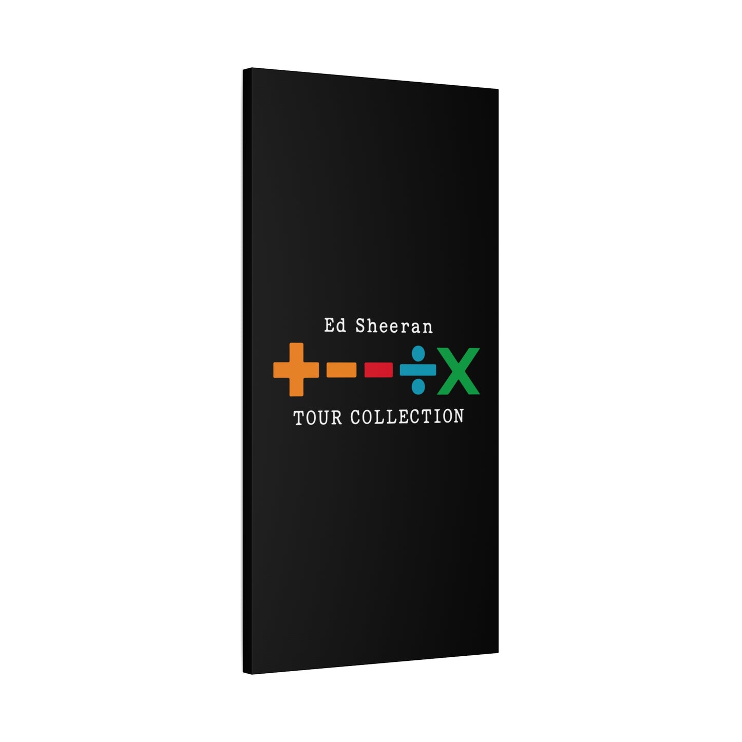 Matte Stretched Canvas, 1.25" Depth – Ed Sheeran Black Edition
