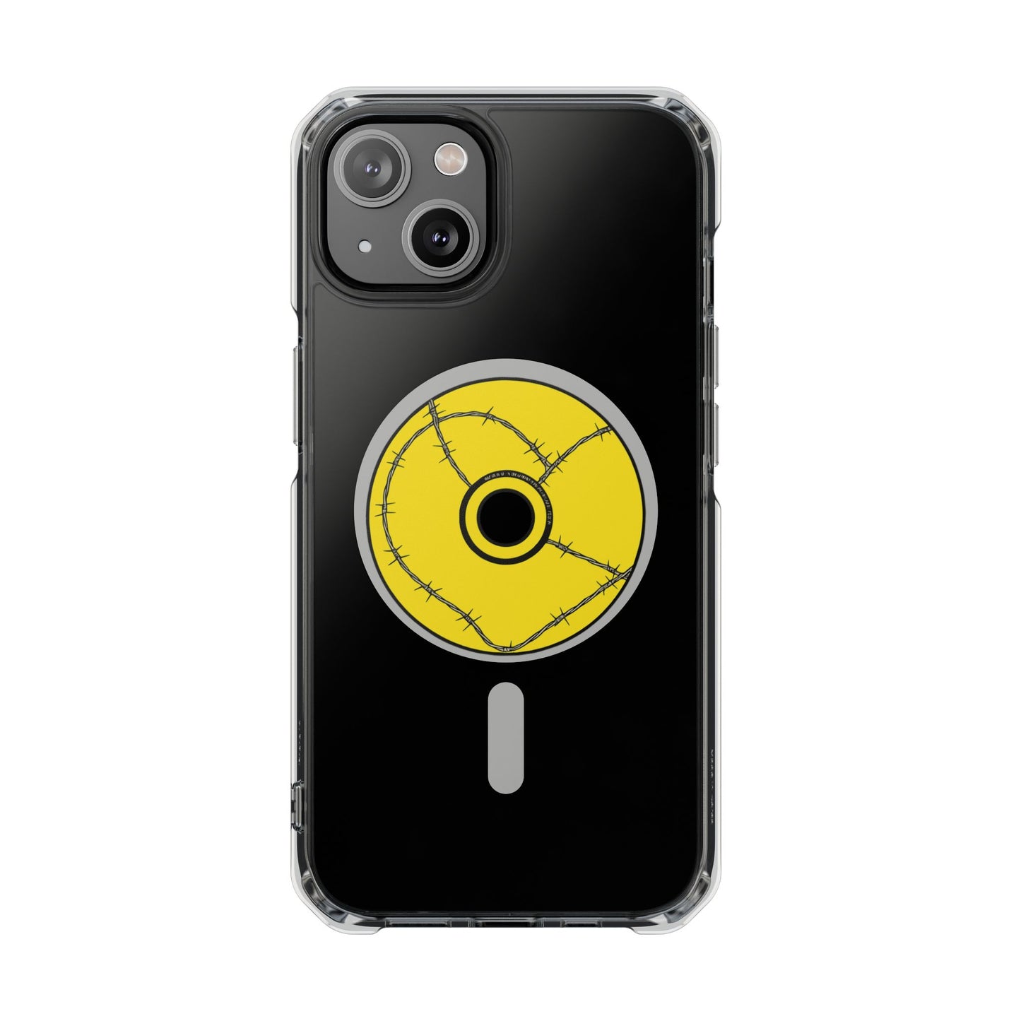Minimalist Black Disc Outline Magnetic Impact Case