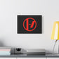 Crimson Orbit Matte Canvas