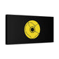 Minimalist Black Disc Outline Canvas
