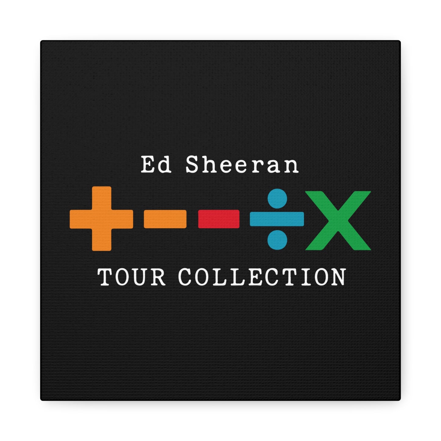Matte Stretched Canvas, 1.25" Depth – Ed Sheeran Black Edition