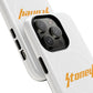 Orange Lightning Text Logo Tough Magnetic Case