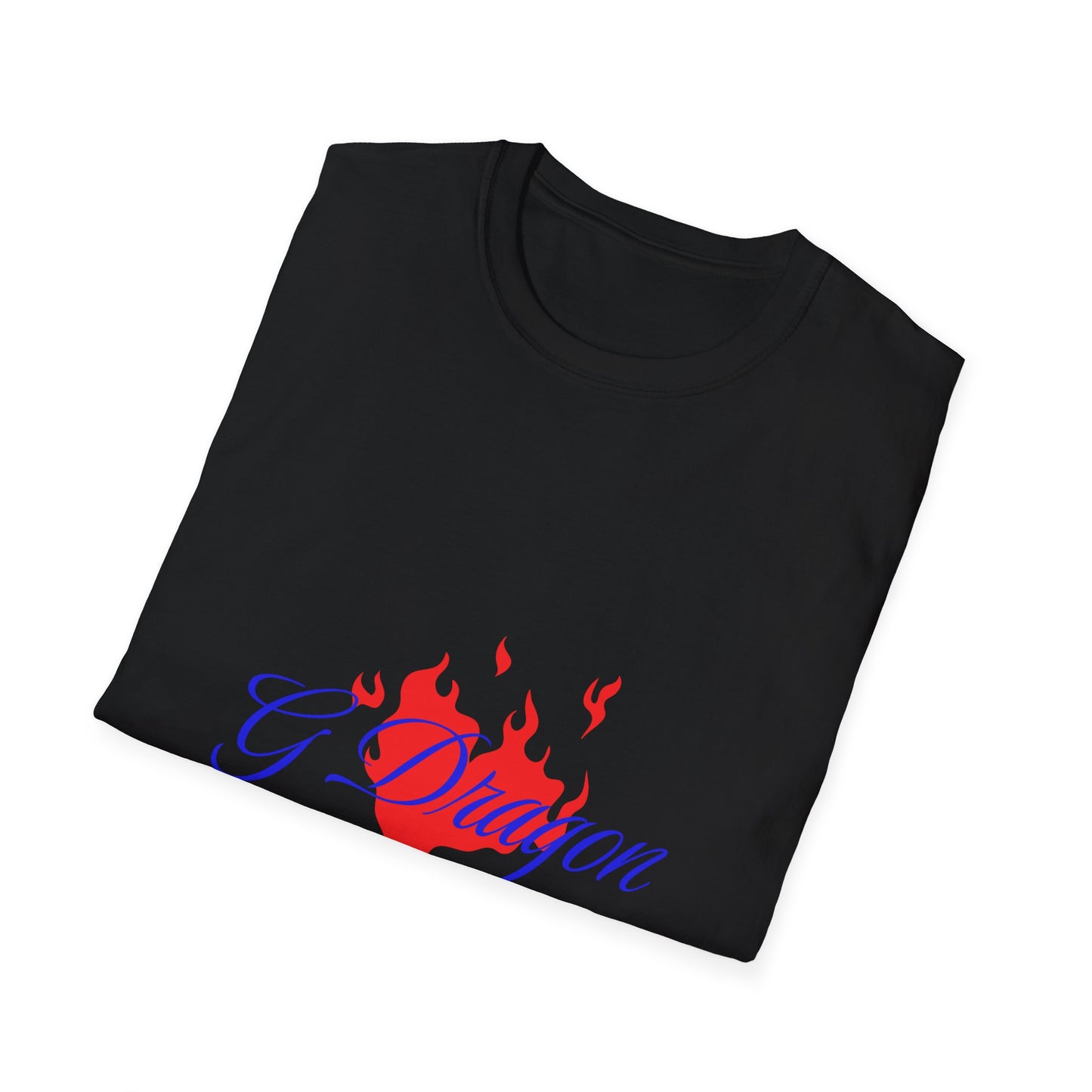 Heart on Fire Bold Script Unisex Softstyle Tee