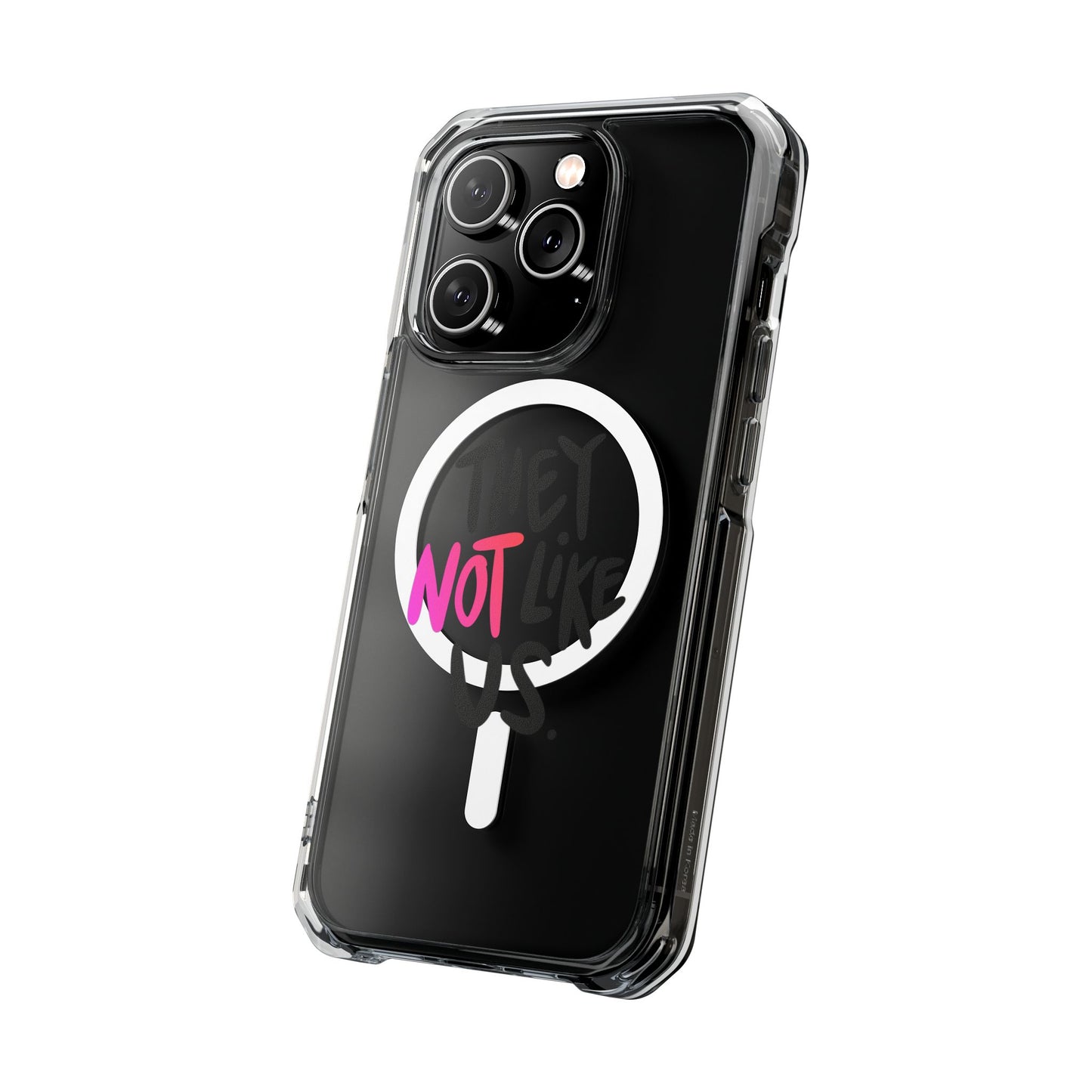 Bold “NOT” Statement Magnetic Clear Impact case