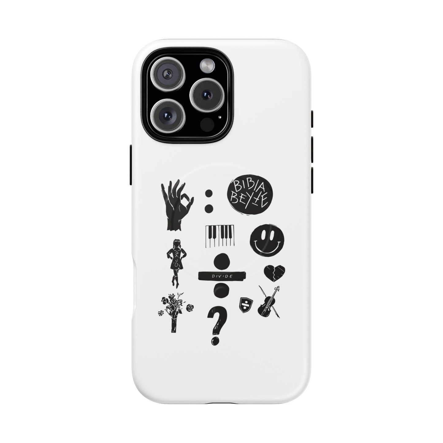 Ocean Wave with Heart Outline Tough Magnetic case