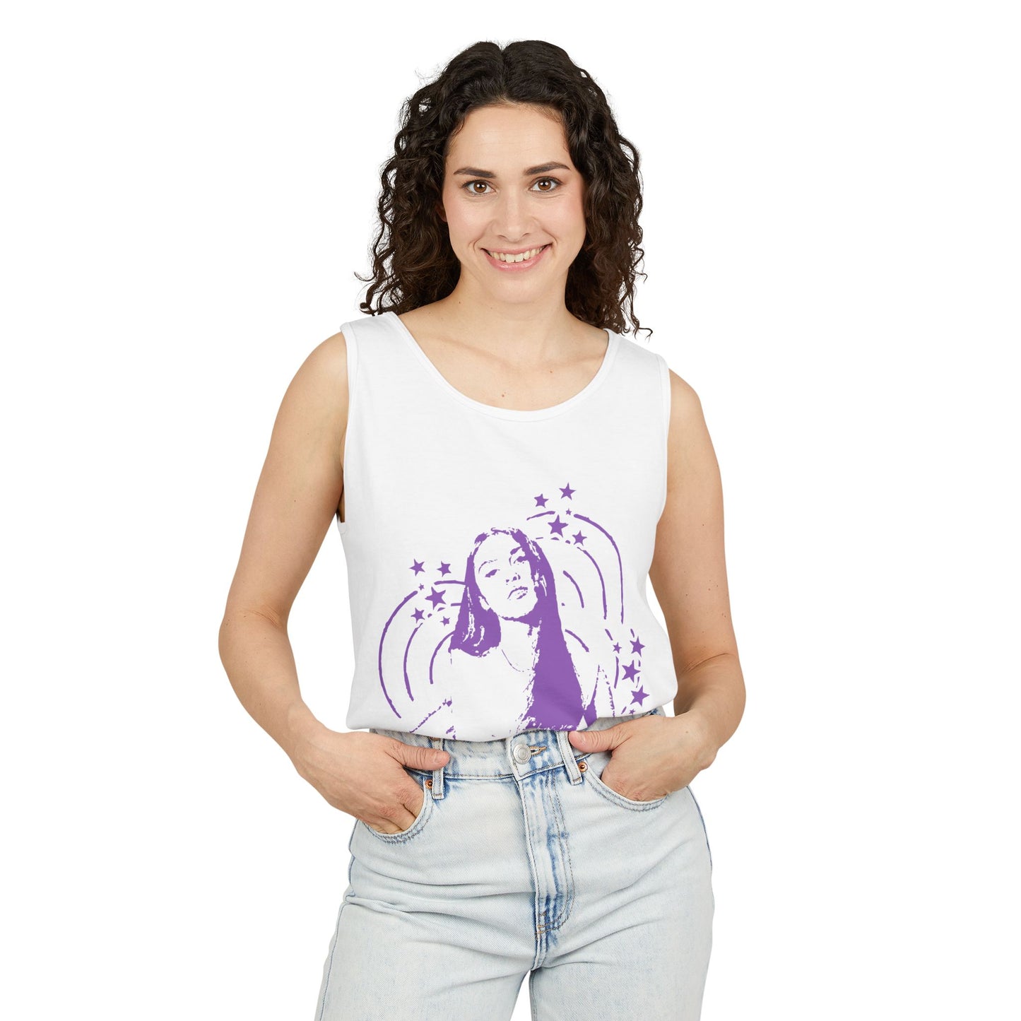 Olivia Rodrigo Star Portrait-Dyed Tank Top