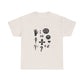 Ocean Wave with Heart Outline Unisex Heavy Cotton Tee