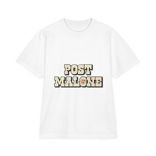 Unisex Garment-Dyed Drop-Shoulder T-Shirt – Post Malone Bold Design