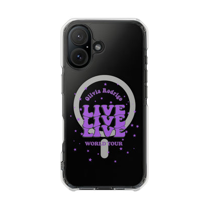 Olivia Rodrigo Live World Tour Magnetic Clear Impact Case