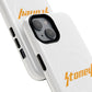 Orange Lightning Text Logo Tough Magnetic Case