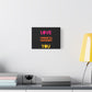 Orange Divide Symbol Matte Canvas