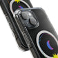 Gradient Moon and Star Emblem Magnetic Clear Impact case