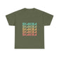 Retro Pop Lines Unisex Heavy cotton tee