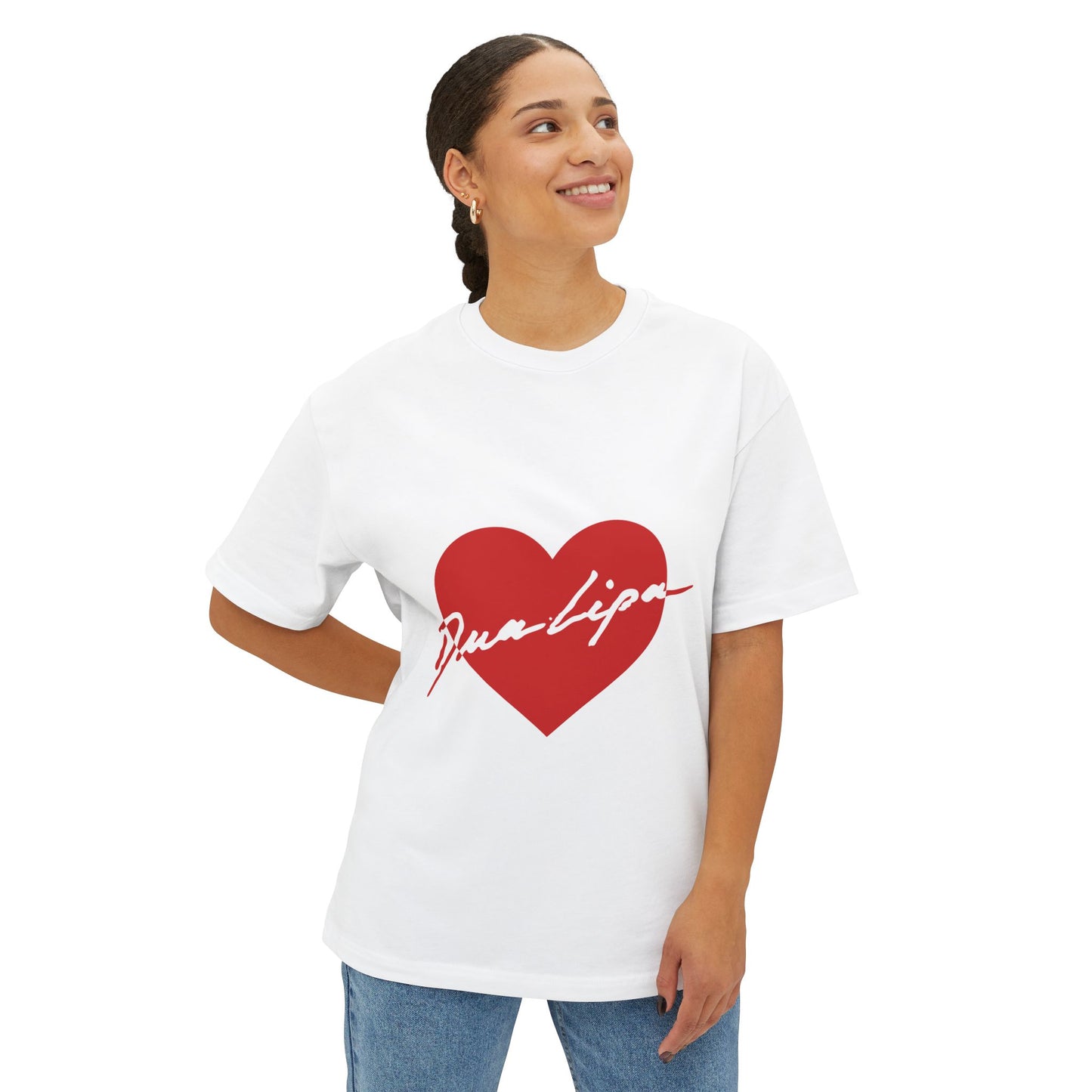Heartbeat Love Unisex Oversized Boxy Tee