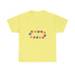 Retro Floral Groove Unisex Heavy cotton tee