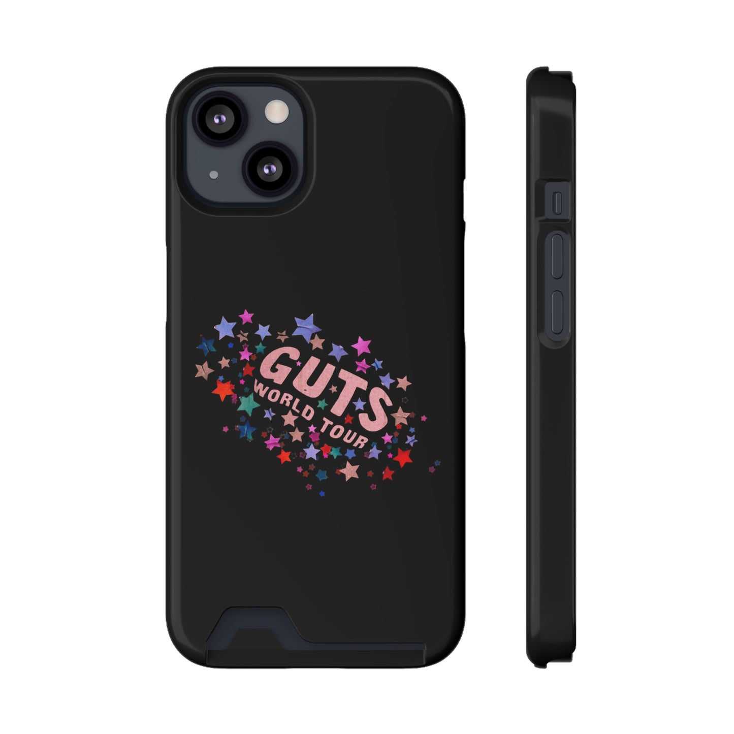 Phone Case + Card Holder For Iphone 13 – Olivia Rodrigo Guts World Tour | Black Edition