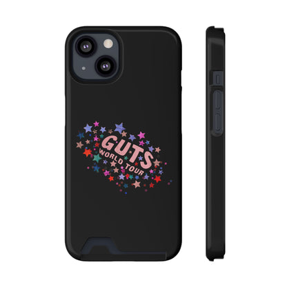 Phone Case + Card Holder For Iphone 13 – Olivia Rodrigo Guts World Tour | Black Edition