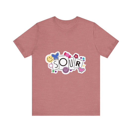 Olivia Rodrigo Unisex Jersey Short Sleeve Tee - Sour