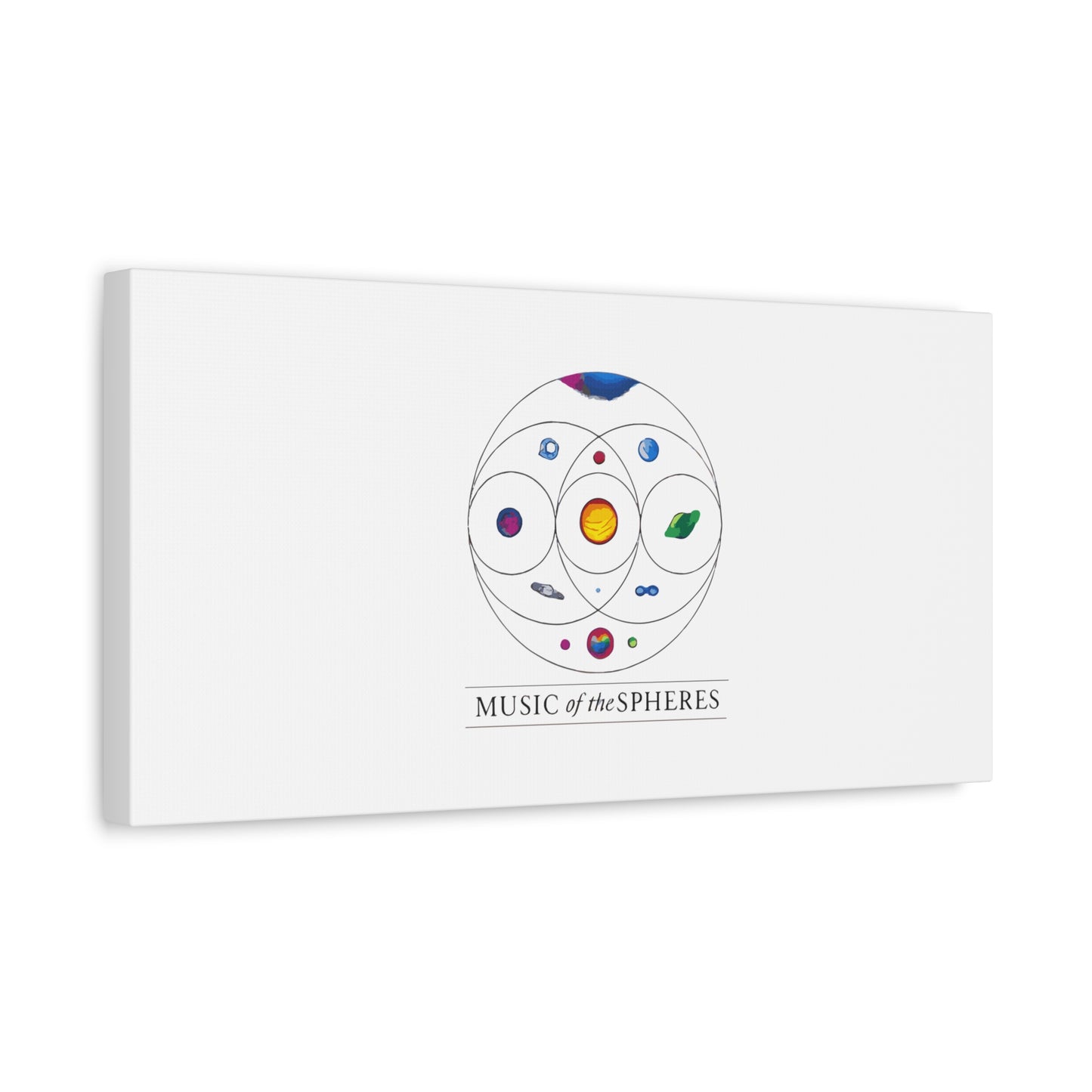 Colorful Planetary Orbit Diagram Canvas
