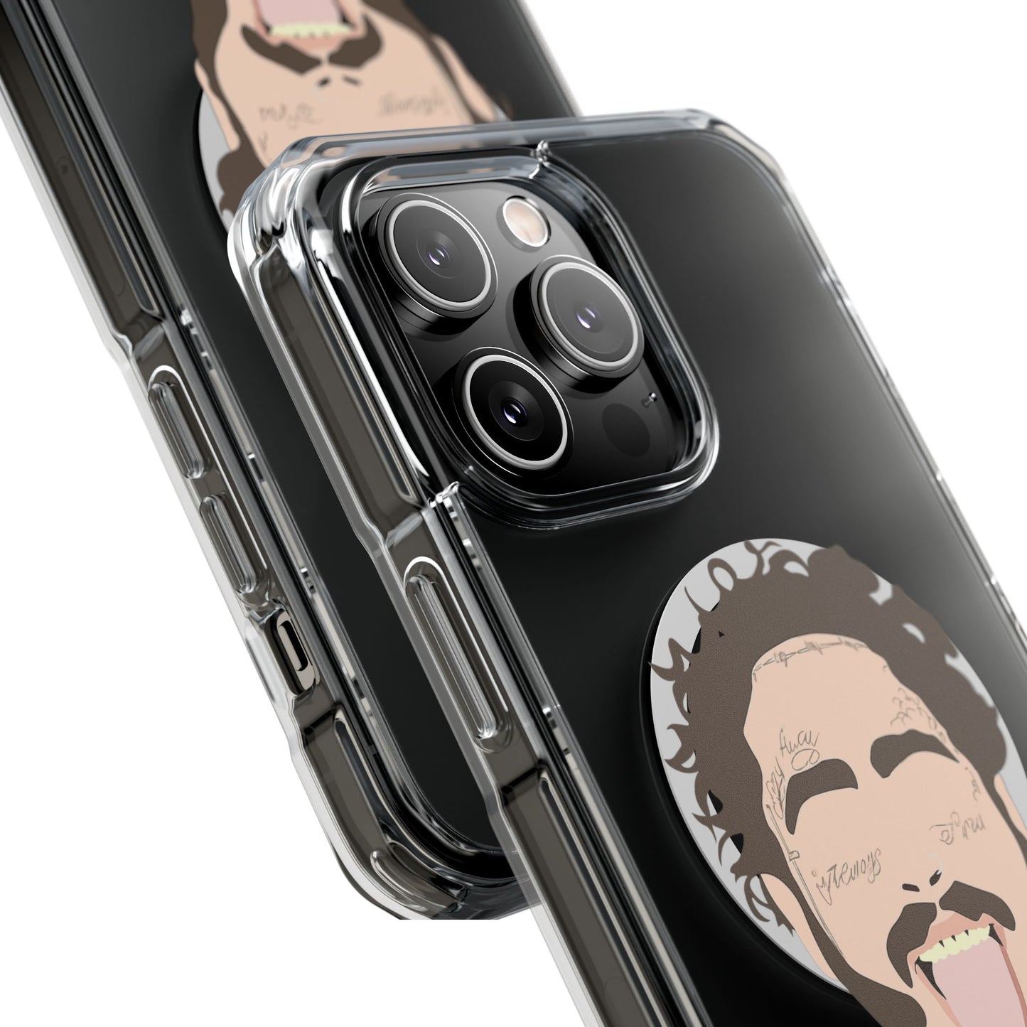 Minimalist Tongue Out Cartoon Face Magnetic Impact Case