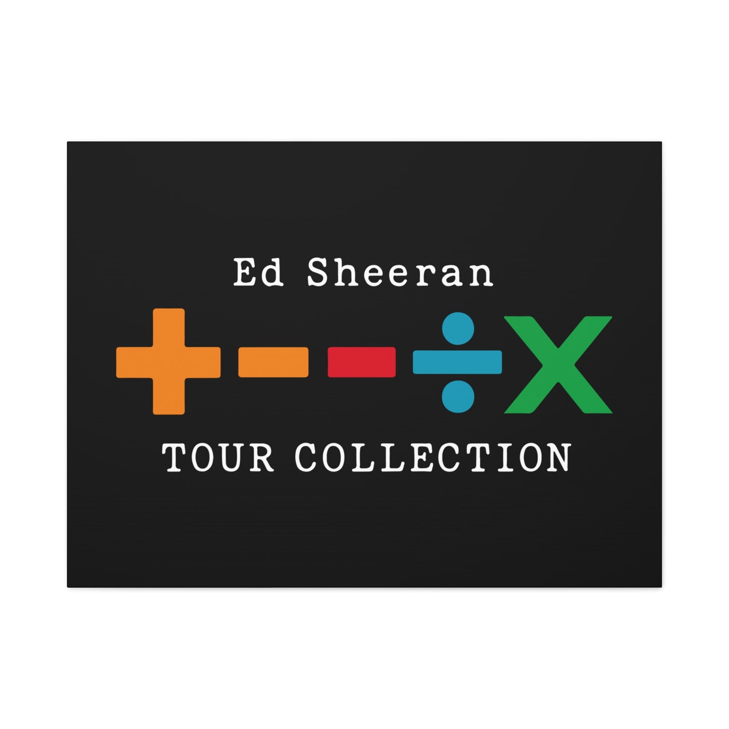 Matte Stretched Canvas, 1.25" Depth – Ed Sheeran Black Edition