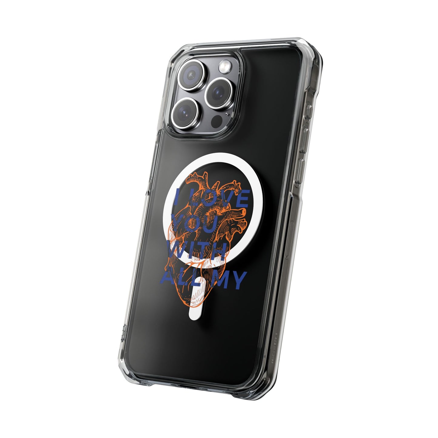All My Heart Anatomical Art Magnetic Clear Impact case