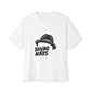 Top Hat Vibe Graphic Unisex Oversized Boxy Tee