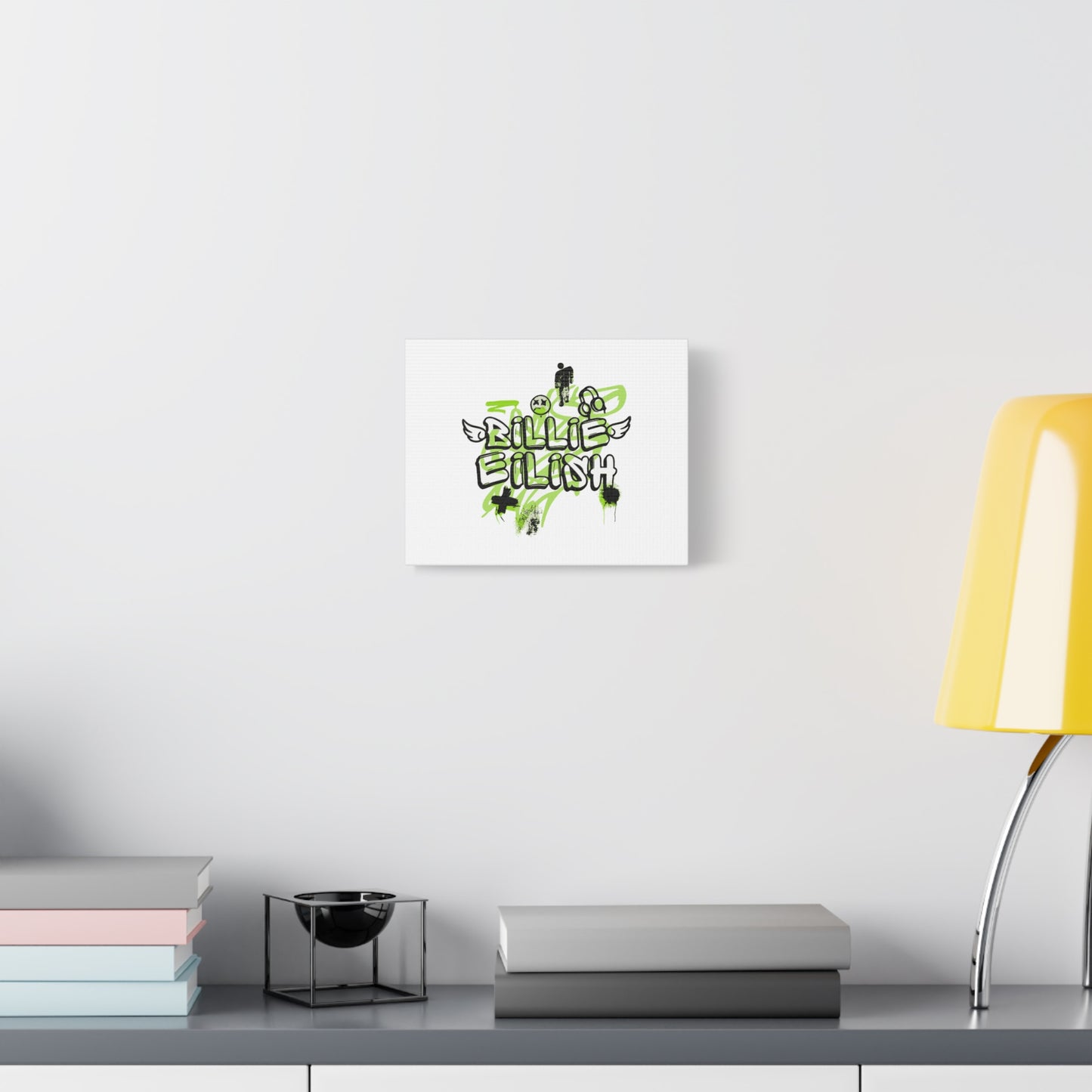 Grunge Angel Graffiti Matte Canvas