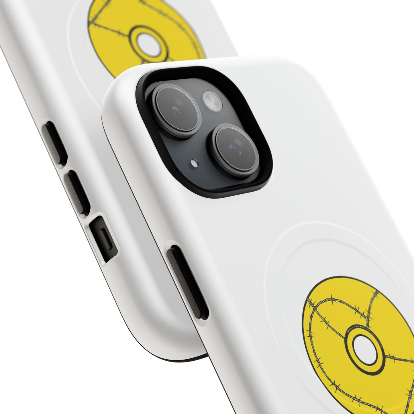 Minimalist Black Disc Outline Tough Magnetic Case