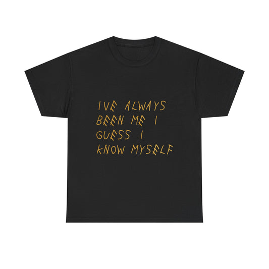 Know Myself Lyric Script Heavy Cotton Tee