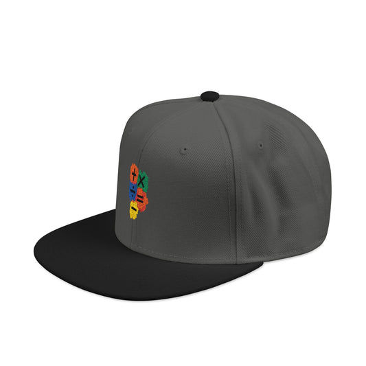 Orange Equals Symbol Snapback Cap