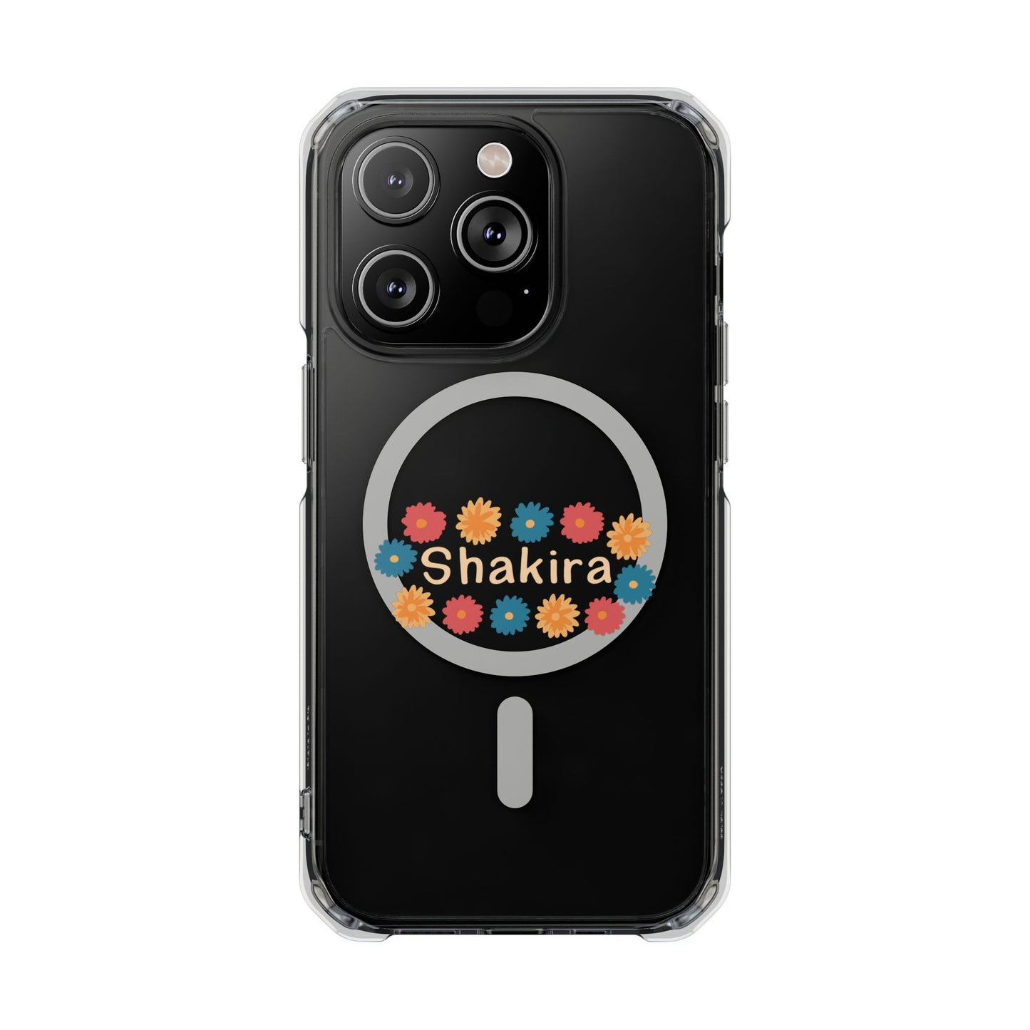 Retro Floral Groove Clear Impact case