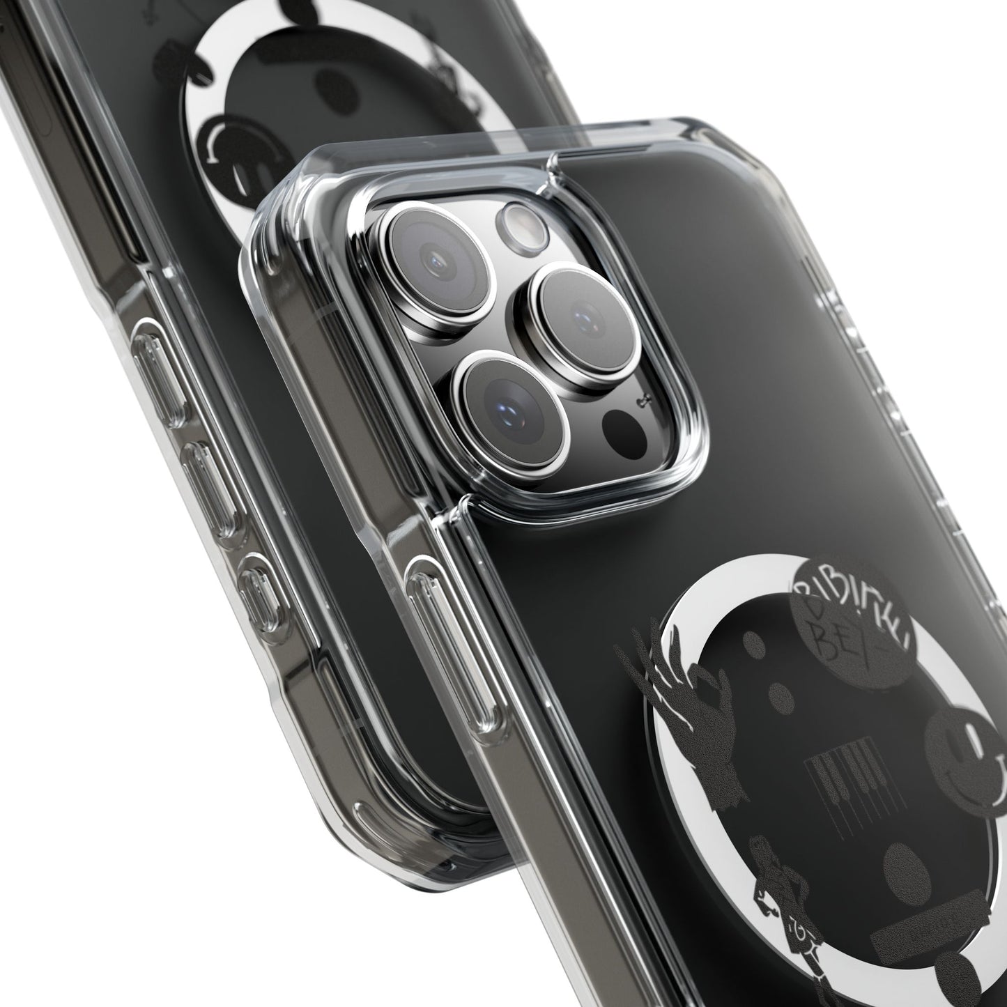 Ocean Wave with Heart Outline Magnetic Clear Impact Case
