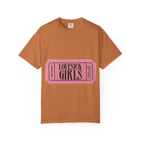 Lovesick Girls Ticket – Dyed T-shirt