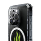 Green Flame Icon Magnetic Clear Impact Case