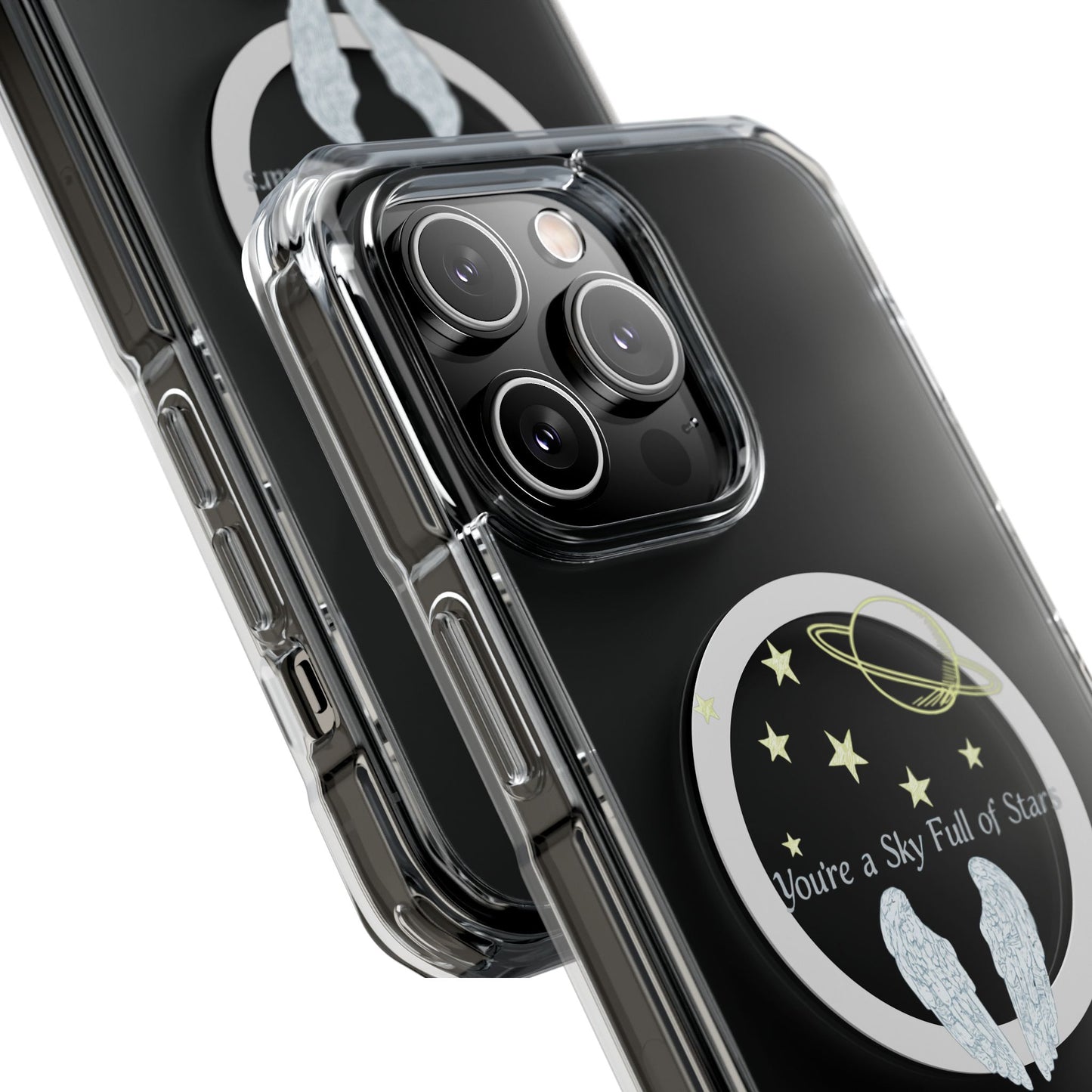 Starry Sky Wings Magnetic Clear Impact case